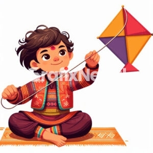 Kid with kite