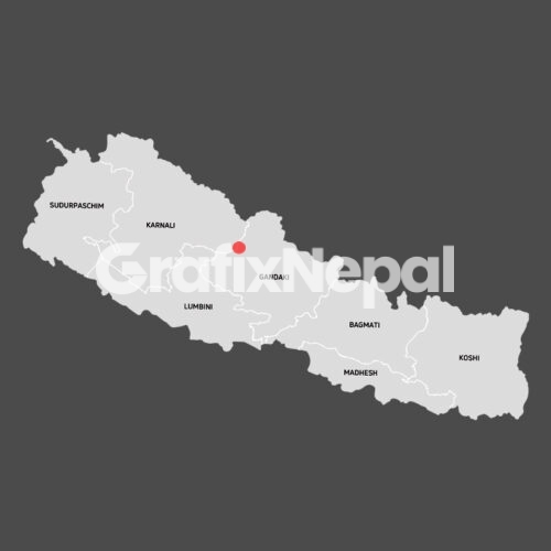 Map of Nepal With Province