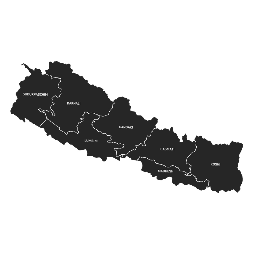 New map of nepal