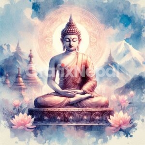 Gautam Buddha Beautiful Art