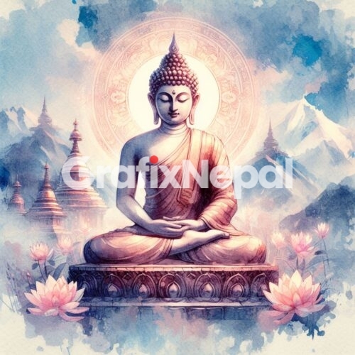 Gautam Buddha Beautiful Art