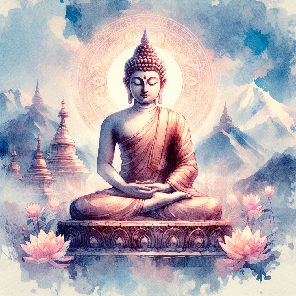 Gautam Buddha Beautiful Art