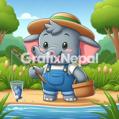 Elephant Character Illustration