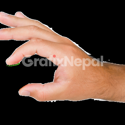 hand trying to pick up something
